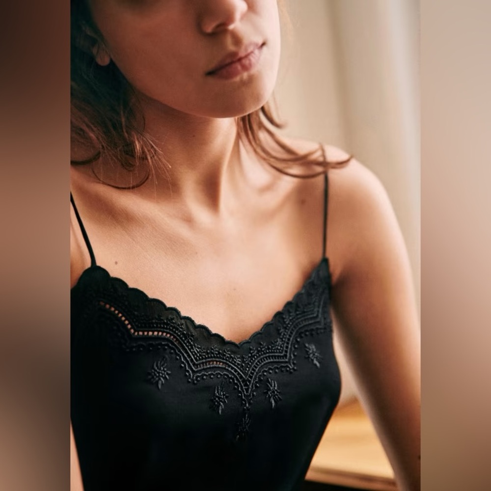 Sezane Palma Top Black Size 36 (US 4)